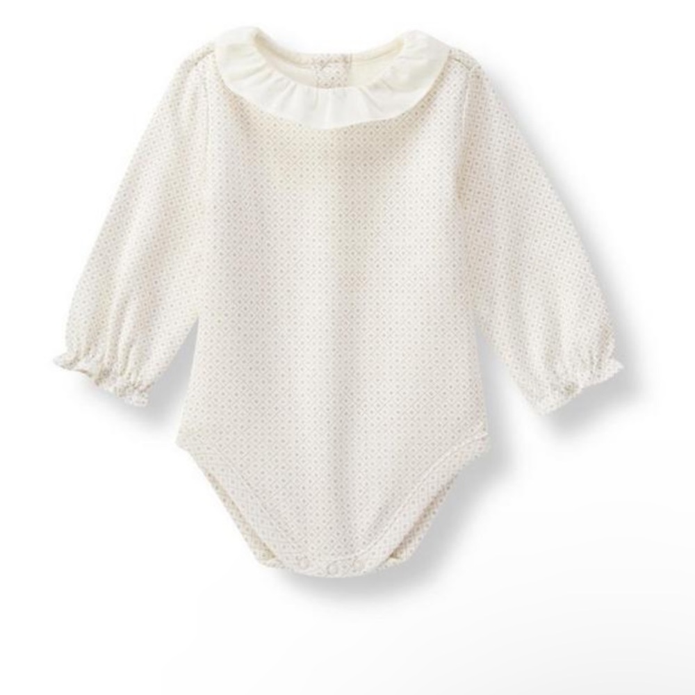 Janie and Jack Baby Geo Print Snap Bodysuit Size 6-12 Months